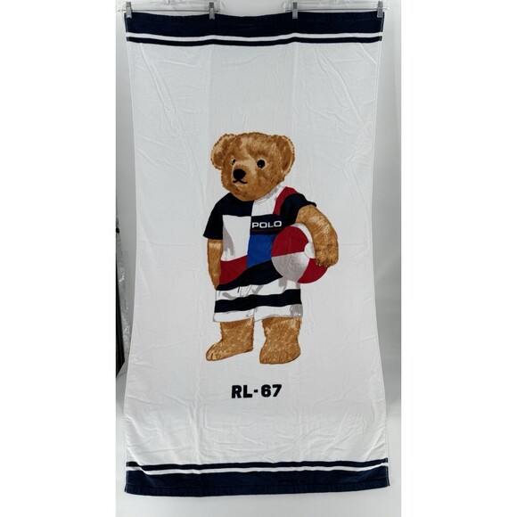 Ralph Lauren Other - Ralph Lauren  Polo Teddy Boy Bear With Beach Ball RL -87  Beach Towel 62" x  35"